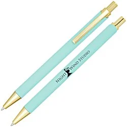 Renewal Soft Touch Gel Metal Pen