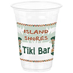 Full Color Clear Plastic Cup - 16 oz.