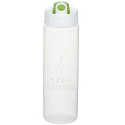 Embossed Imprint Sport Bottle with Pop Up Lid - 24 oz.