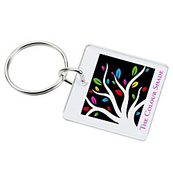 Mirrored Keychain - Square - 24 hr