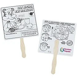 Good Nutrition Coloring Hand Fan