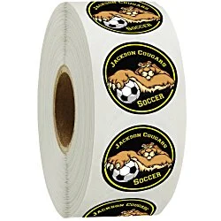 Full Color Sticker by the Roll - Circle - 1" - Low Quantity