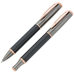 Sutton Twist Metal Pen & Rollerball Pen Set - 24 hr