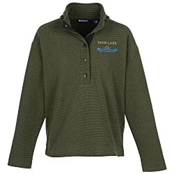 Cutter & Buck Hunt's Point Textured Fleece Snap Pullover - Ladies'