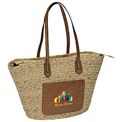 Sunset Straw Tote