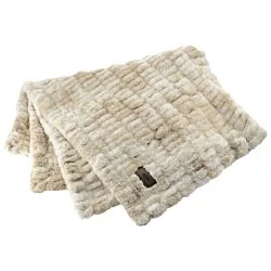 Hazelnut Chunky Faux Fur Blanket