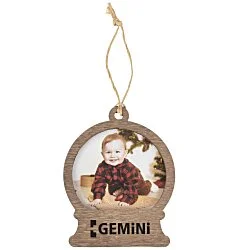 Photo Snowglobe Wood Ornament