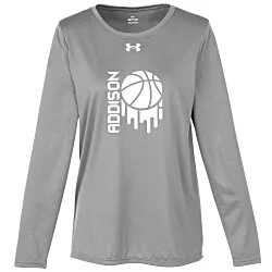 Under Armour Team Tech Long Sleeve T-Shirt - Ladies' - Screen