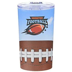 Football Full Color Travel Tumbler - 20 oz.
