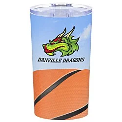 Basketball Full Color Travel Tumbler - 20 oz.