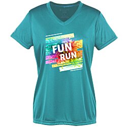 Momentum Solid V-Neck T-Shirt - Ladies' - Full Color