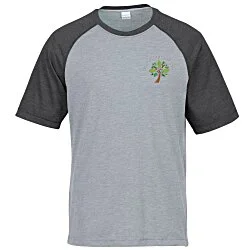 Voltage Tri-Blend Wicking T-Shirt - Men's - Colorblock - Embroidered