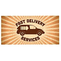 Full Color Sticker - Rectangle - 2" x 4" - 24 hr