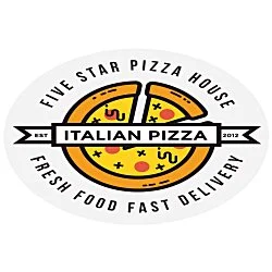 Full Color Sticker - Oval - 2" x 3" - 24 hr