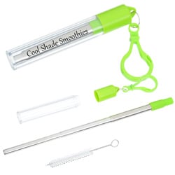 Collapsible Stainless Steel Straw Kit  Main Image