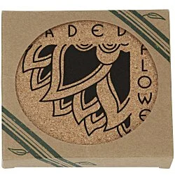 Cork Coaster Set - Square - 24 hr