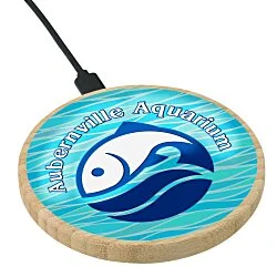 SCX Bamboo Light-Up Logo Wireless Charger