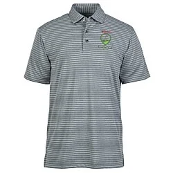 PGA Tour Heather Feeder Stripe Polo