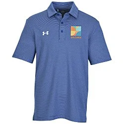 Under Armour Destin Drive Striped Performance Polo - Embroidered