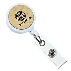 Bamboo Touch Retractable Badge Holder