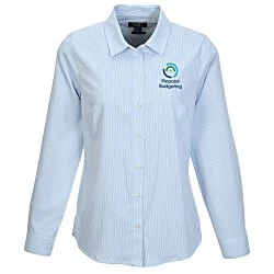 Cutter & Buck Skyline Pinstripe Dress Shirt - Ladies'
