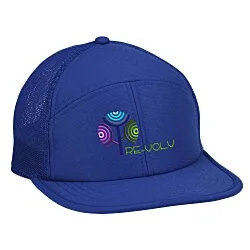 Seven Panel Flat Bill Outdoor Cap