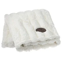 Vanilla Ridge Faux Fur Blanket