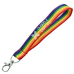 Rainbow Wristlet Keychain