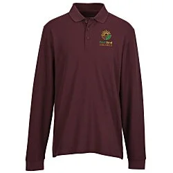 Signature Pique Long Sleeve Polo - Men's