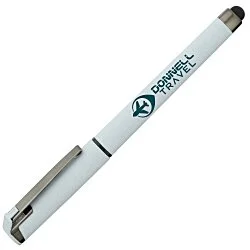 Cali Soft Touch Stylus Gel Pen - Powder Coat - 24 hr
