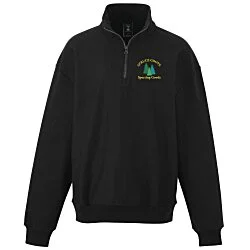 Hanes Beefy Sweats Premium Heavyweight 1/4-Zip Sweatshirt - Embroidered