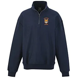 Hanes Beefy Sweats Premium Heavyweight 1/4-Zip Sweatshirt - Full Color