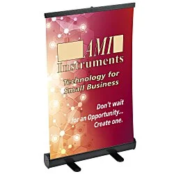 LiteWay Tabletop Retractable Banner Display - 24 inches