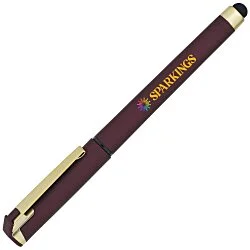 Cali Soft Touch Stylus Gel Pen - Metallic - Matte Gold - Full Color