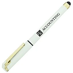 Cali Soft Touch Stylus Gel Pen - Opaque - Matte Gold - 24 hr