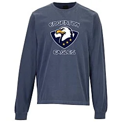 Bella+Canvas 6.5-oz Heavyweight Garment-Dyed Long Sleeve T-Shirt - Full Color