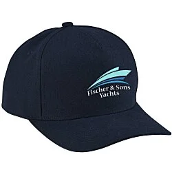 Canvas Five Panel Snapback Cap - 24 hr