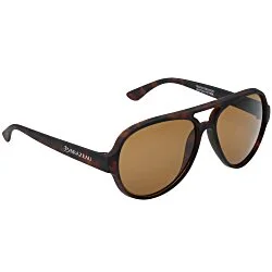Renew Aviator Sunglasses with Rubberized Frames