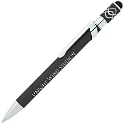 Simple Spinner Soft Touch Stylus Gel Metal Pen - 24 hr