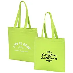 Life is Good Color Cotton Sheeting Tote  - Sun