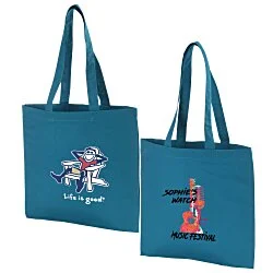Life is Good Color Cotton Sheeting Tote - Full Color - Adirondack