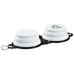 Tag Along Dual Collapsible Pet Bowl