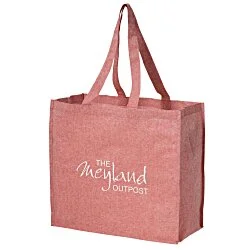Structured Cotton Shopper Tote with Interior Lamination
