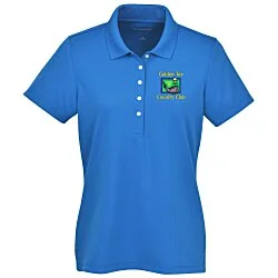 Dry Zone Stain Release Mini Grid Polo - Ladies'