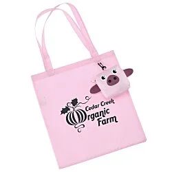 Paws and Claws Charm Tote - Pig