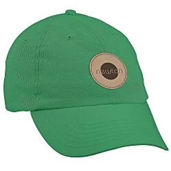 Cotton Washed Cap - Solid - Laser Engraved Patch - 24 hr