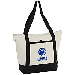 Isle Zippered Organic Cotton Tote