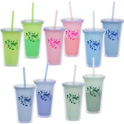 Double-Wall Color Changing Tumbler with Straw - 16 ounces  Main Image