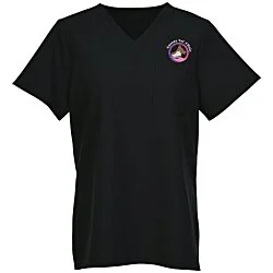 Hanes Essentials V-Neck Pocket Scrub Top - Ladies'