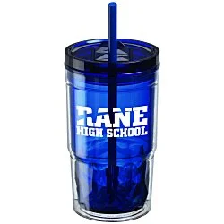 Clarity Acrylic Tumbler with Straw - 16 oz.